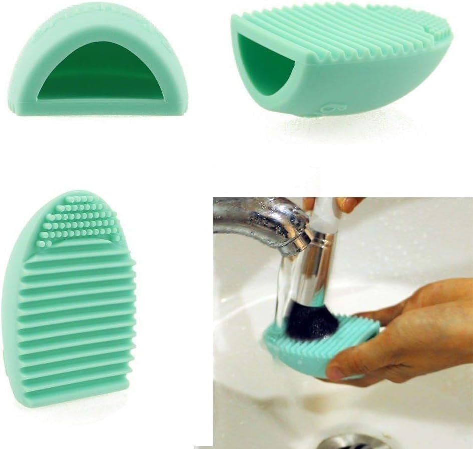 Accesoriu din silicon, UBX®, pentru curatarea pensulelor machiaj, 7x5x3cm, turcoaz Accesoriu din silicon, UBX®, pentru curatarea pensulelor machiaj, 7x5x3cm, turcoaz